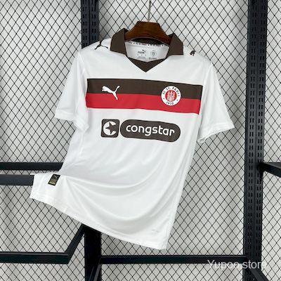Camiseta de fútbol St. Pauli 2025/26 VISITANTE MANGA CORTA VERSION FAN